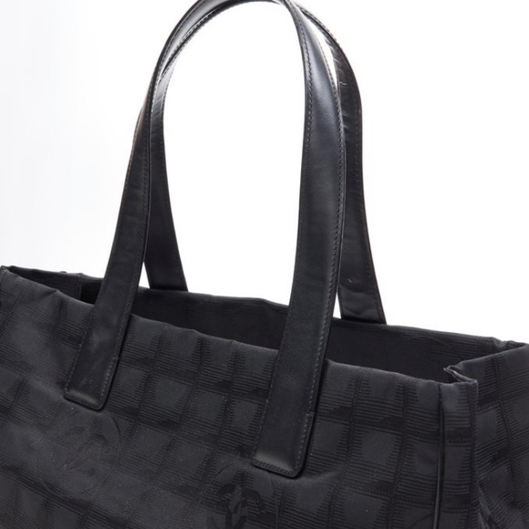 💚💚 CHANEL Travel Line Black Tote Shoulder Bag - Picture 6 of 16